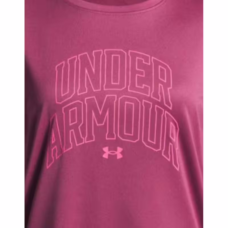 UNDER ARMOUR Tech Varsity Graphic Tee Fuchsia