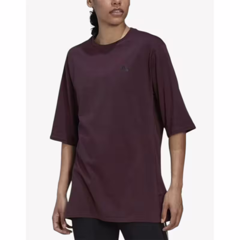 ADIDAS Run Icons Made With Nature Short Sleeve Tee Red