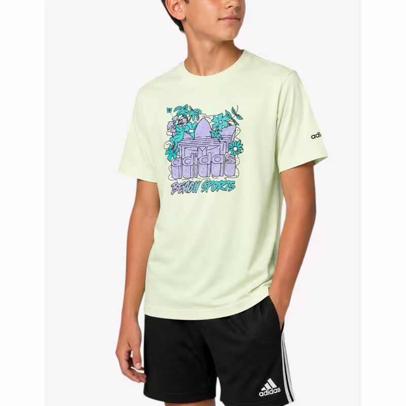 ADIDAS Originals Graphic Stoked Beach Tee Lime