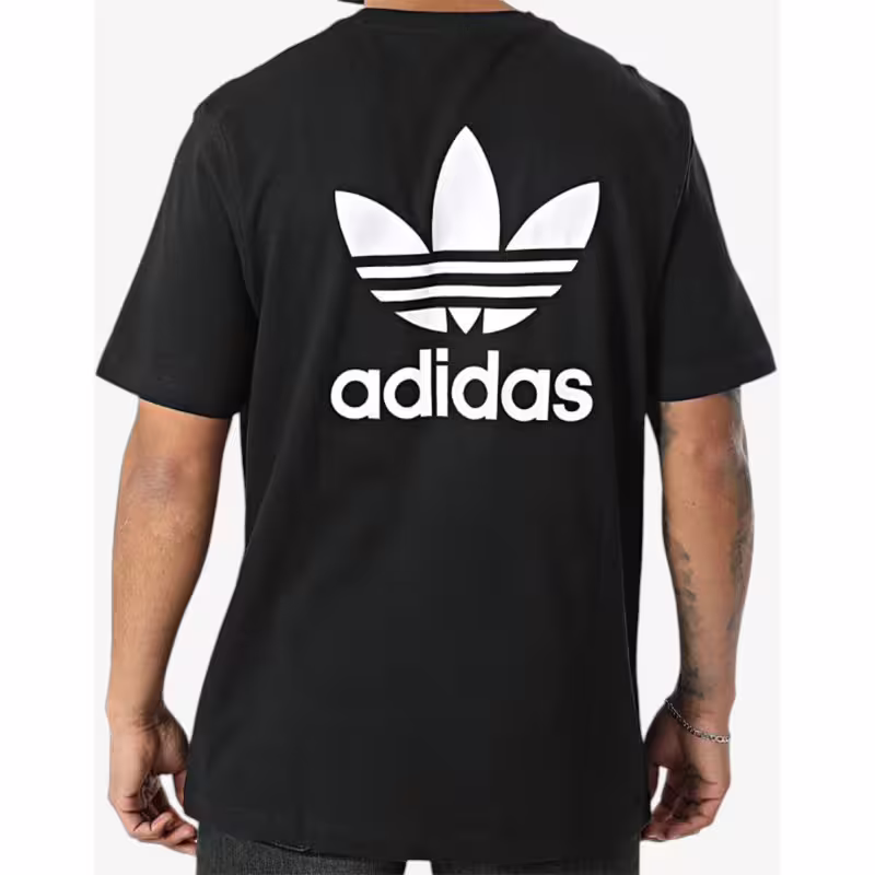 ADIDAS Adicolor Classics Back Front Trefoil Boxy Tee Black