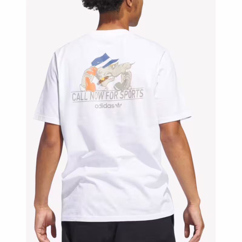 ADIDAS Remera Call Now For Sports Tee White