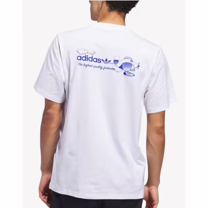 ADIDAS Remera Dog Plane Tee White