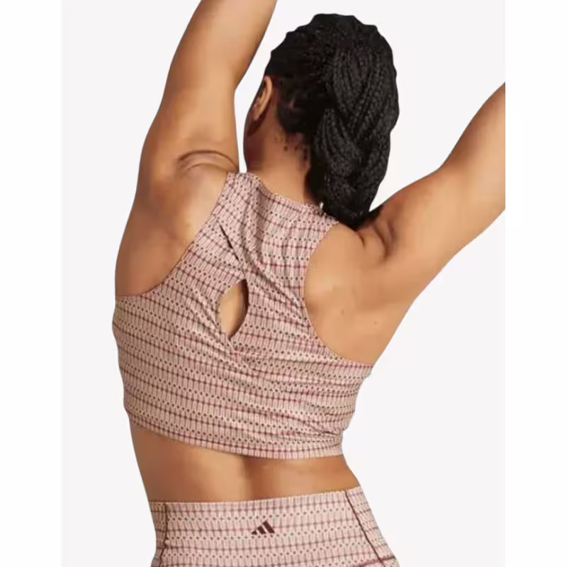 ADIDAS Yoga Studio Print Tank Top Red