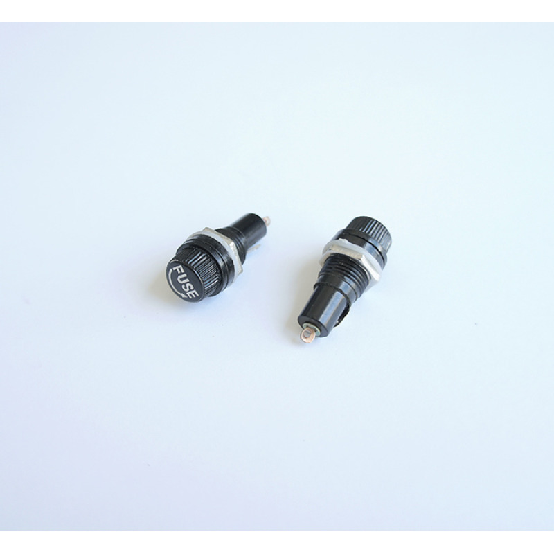 Букса гнездо за панелен монтаж за предпазител 5x20mm