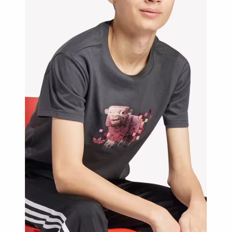 ADIDAS Originals x Minecraft Graphic Tee Gray