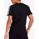 ADIDAS Essentials 3-Stripes Cotton Tee Black