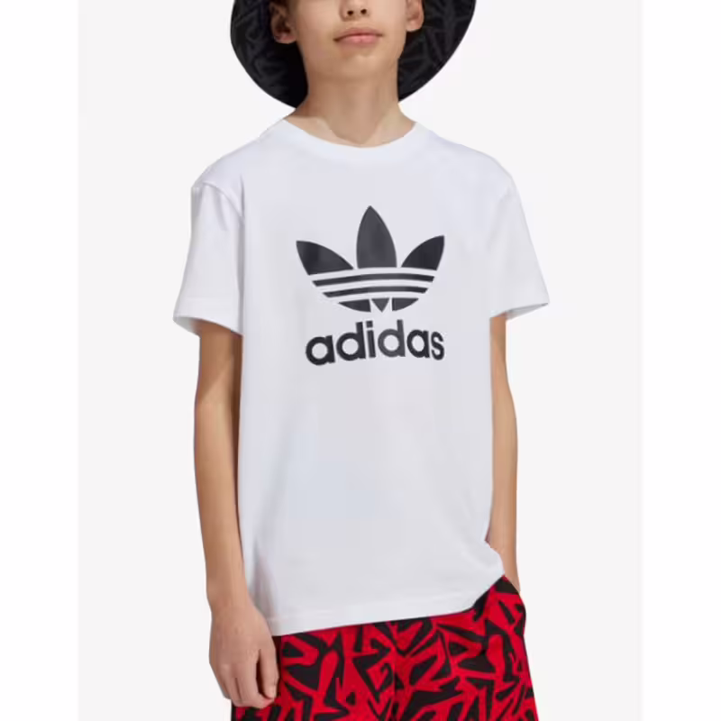 ADIDAS Adicolor Trefoil Tee Kids White