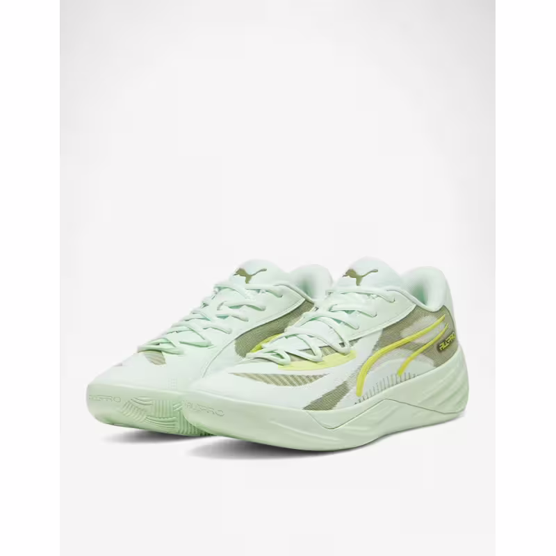 PUMA All-Pro Nitro Basketball Shoes Green