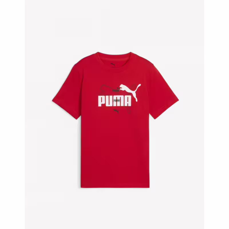 PUMA Essentials+ Logo Lab Summer Tee Red