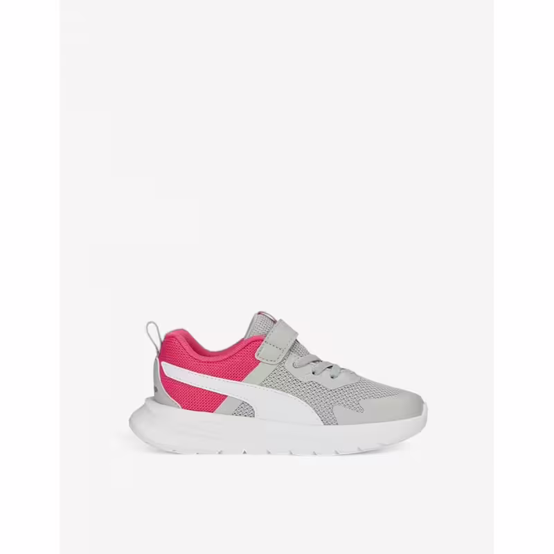 PUMA Evolve Run Mesh Alternative Closure Shoes Grey/Pink Jr