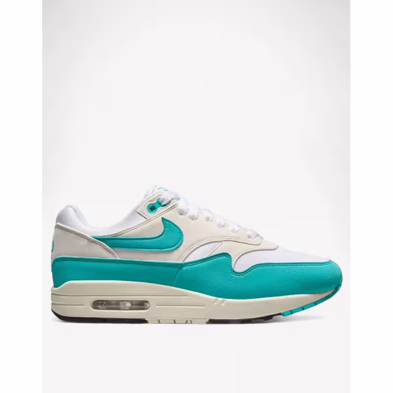 NIKE Air Max 1 Shoes White/Blue