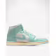 NIKE Air Jordan 1 Mid Shoes White/Blue