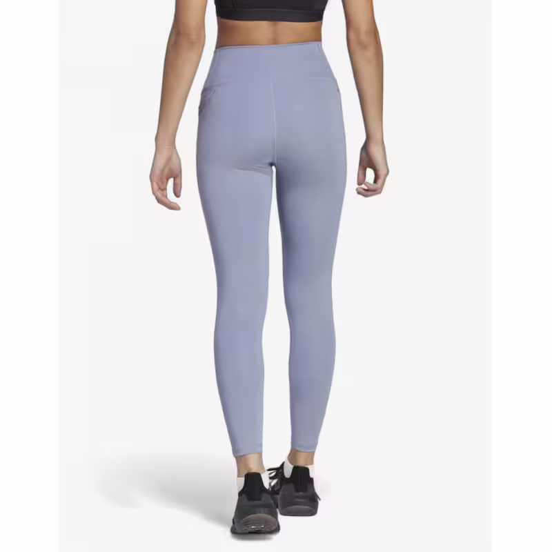 ADIDAS Training Optime Stash Pocket High-Waisted 7/8 Leggings Purple