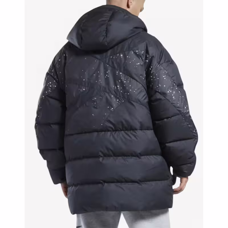 REEBOK Vector Long Down Jacket Black