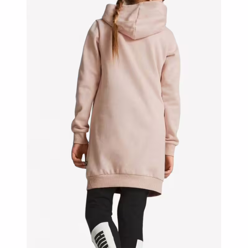 PUMA Essentials Logo Hooded Dress Pink