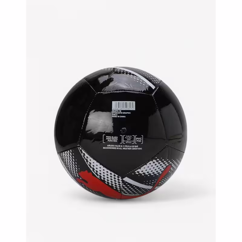 PUMA Attacanto Graphic Soccer Ball Black/Red