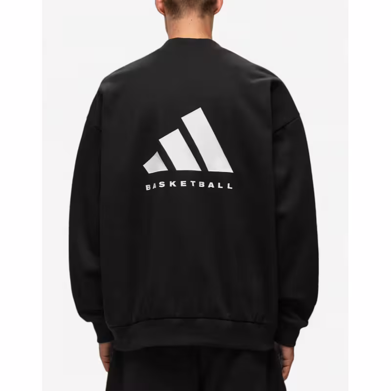 ADIDAS Basketball Crew Sweatshirt Black