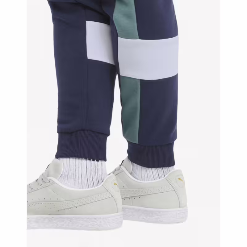 PUMA Essentials+ Colorblock Pants Navy