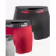 PUMA 3-Packs Boxer Shorts Black/Red