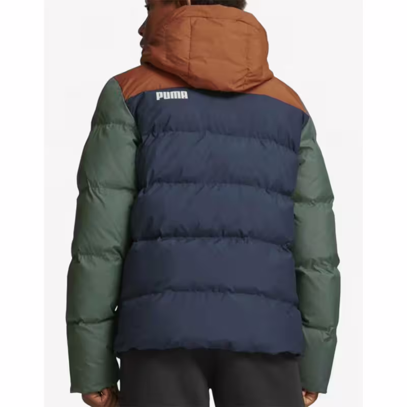 PUMA Colorblock Hooded Jacket Blue/Green