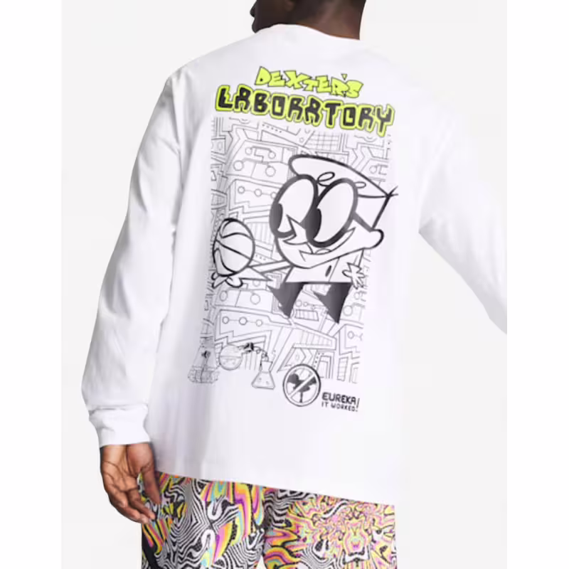 PUMA Melo x Dexter's Laboratory Basketball Long Sleeve Blouse White