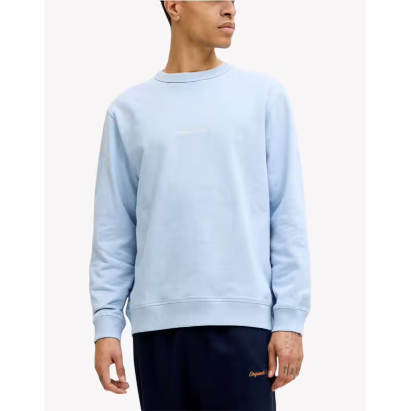 JACK&JONES Jornorrebro Emb Sweat Crew Noos Cashmire Blue