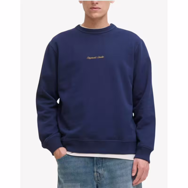 JACK&JONES Jornorrebro Emb Sweat Crew Noos Ocean Cavern