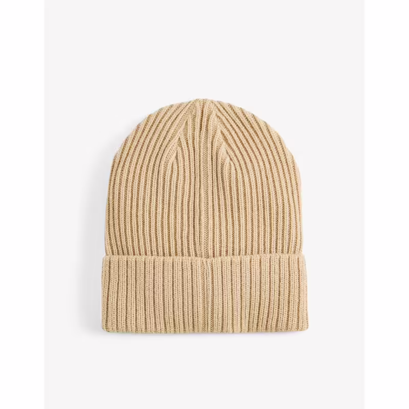 PUMA Ribbed Classic Cuff Beanie Cream