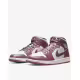 NIKE Air Jordan 1 Mid Shoes Mauve/White