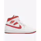 NIKE Air Jordan 1 Mid Se Shoes White/Red