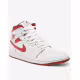 NIKE Air Jordan 1 Mid Se Shoes White/Red