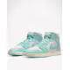 NIKE Air Jordan 1 Mid Shoes White/Blue