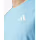 ADIDAS Own The Run 3-Stripes Tee Blue