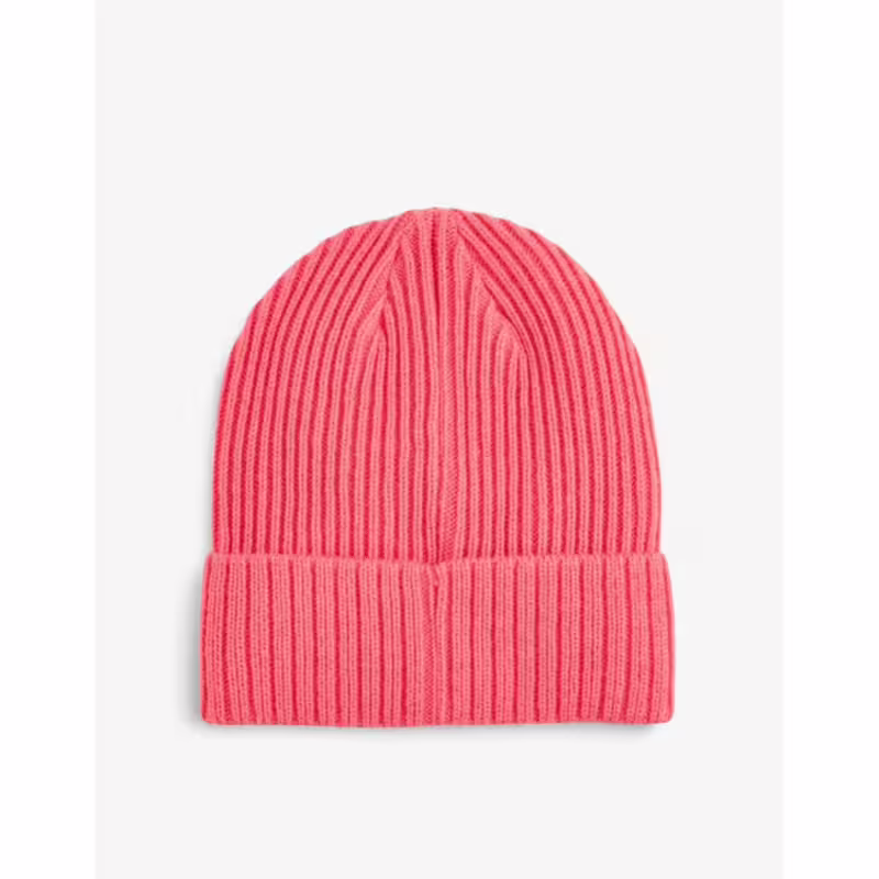 PUMA Ribbed Classic Cuff Beanie Pink