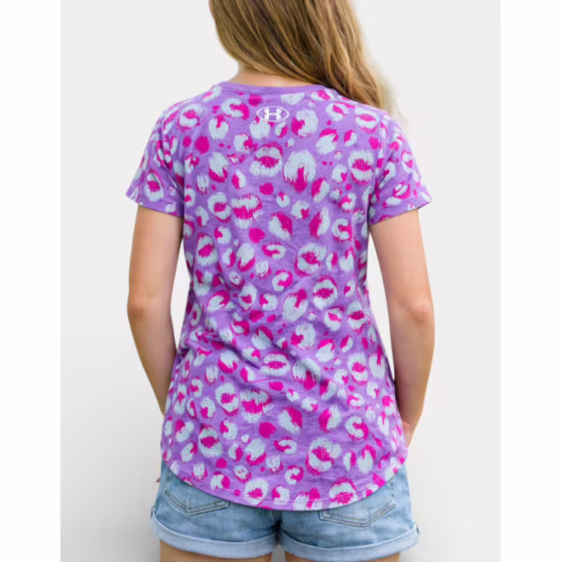 UNDER ARMOUR Live Fierce Instinct Prnt Tee Purple