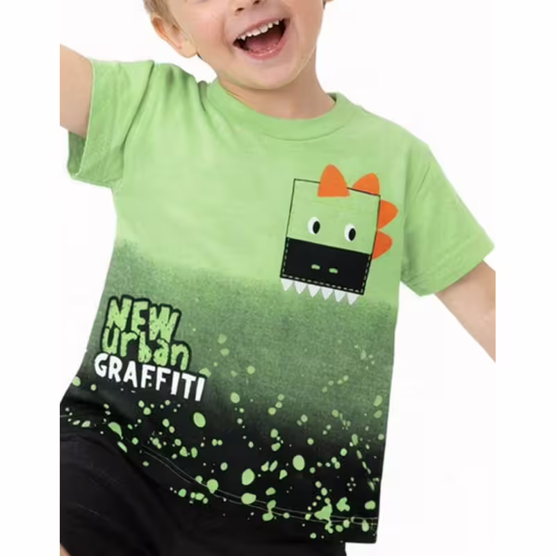 CHICCO Boys Tee Light Green/Black