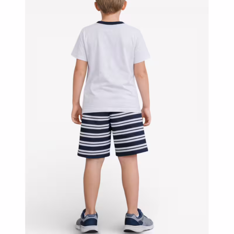 CHICCO Boys Shorts And Tee Set White/Blue