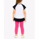 CHICCO Girls Leggings And Tee Set White/Pink