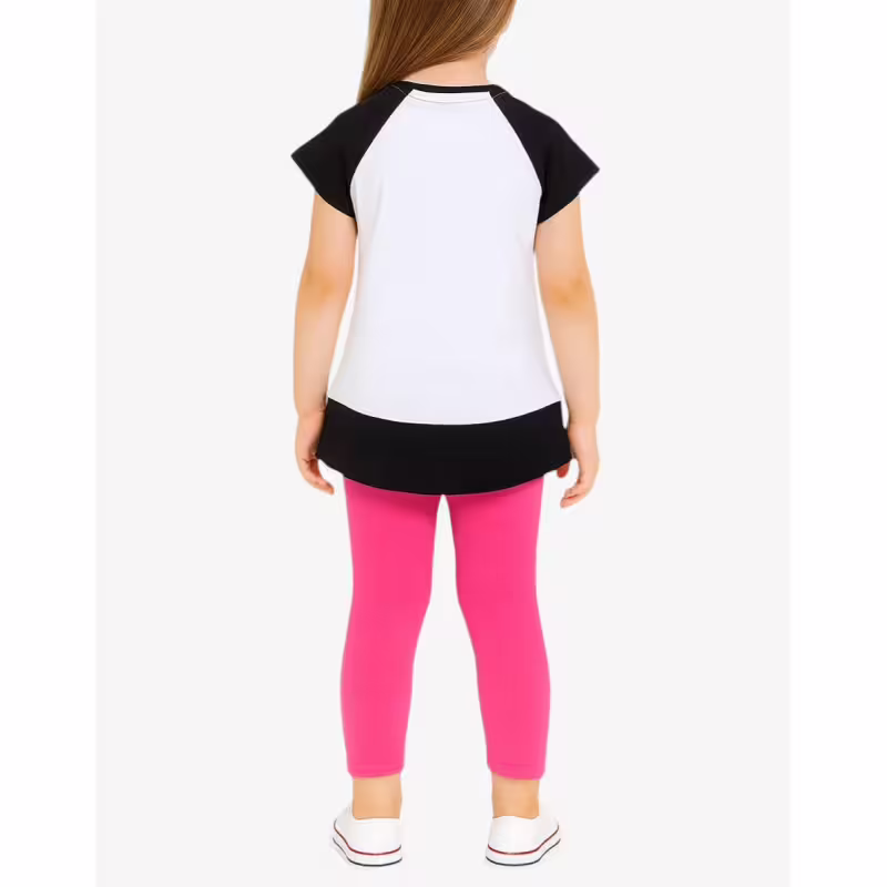 CHICCO Girls Leggings And Tee Set White/Pink