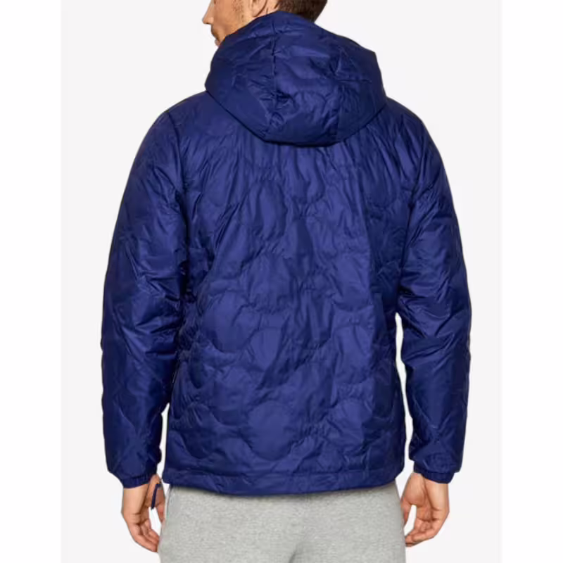 ADIDAS Down Quilt Half Zip Jacket Blue