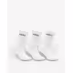 ADIDAS 3 Packs Enjoy Summer Mid Cut Crew Socks White