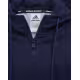 ADIDAS Stack Logo On Left Sleeve Hoodie Blue