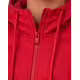 ADIDAS Stack Logo On Left Sleeve Hoodie Red