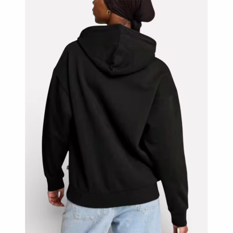 PUMA Essetials+ Script Fleece Hoodie Black
