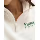 PUMA Team Half-Zip Crew Top Beige