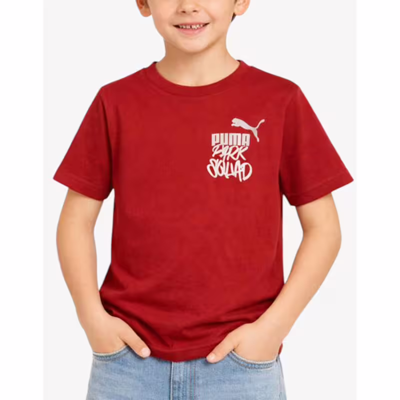PUMA Essentials Mid 90S Graphic Tee Burgundy