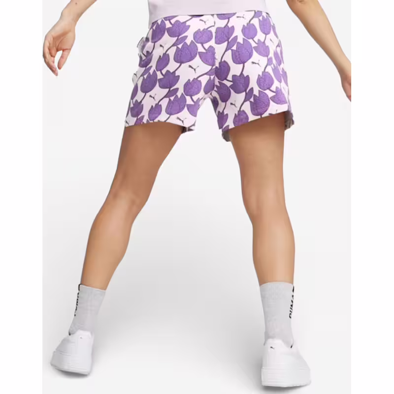 PUMA Essentials+ Blossom 5 Aop Shorts Purple