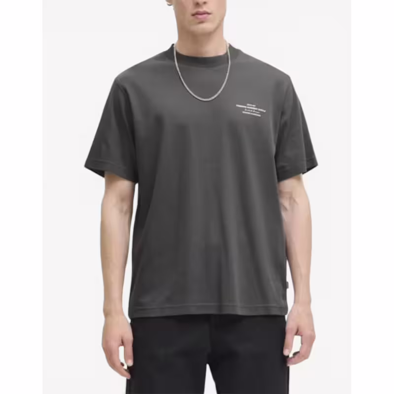 JACK&JONES Branding Ss Crew Tee Grey