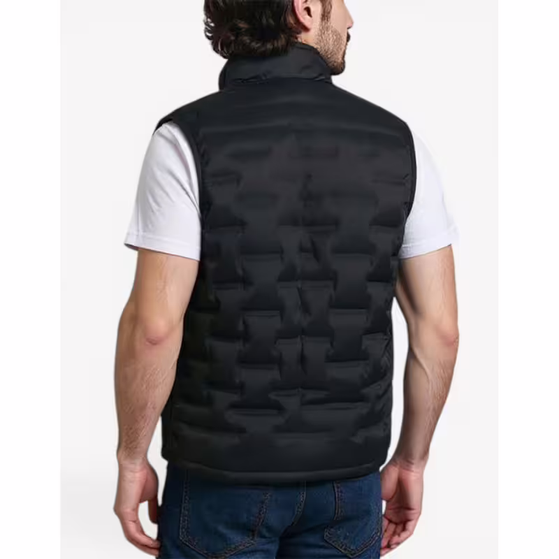 JACK&JONES Quilted Sleeveless Vest Black