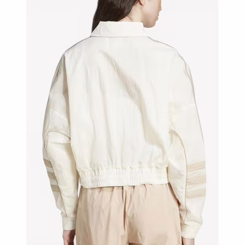 ADIDAS Atlanta Cut Line Loose Nylon Track Top White